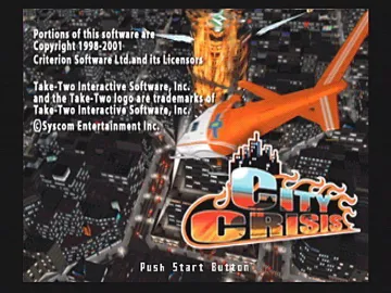 City Crisis screen shot title